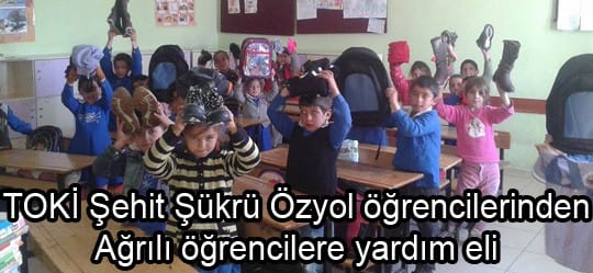 Çorum TOKİ öğrencilerinden Ağrılı Öğrencilere destek