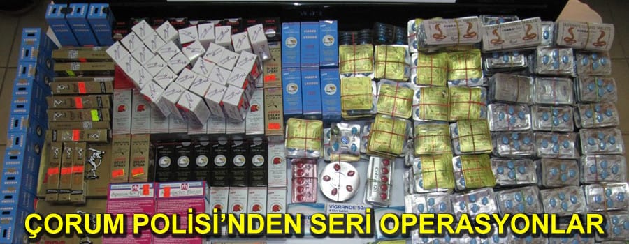 Çorumda 83 operasyon