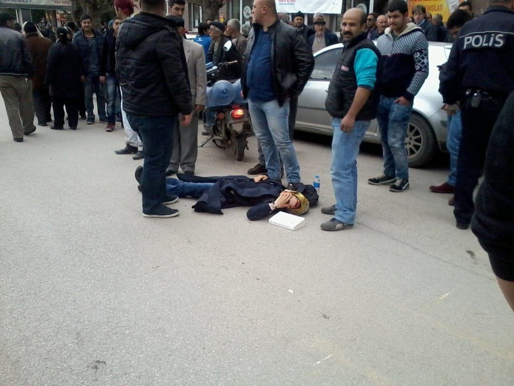 Gazi caddesi, motosiklet ve kaza