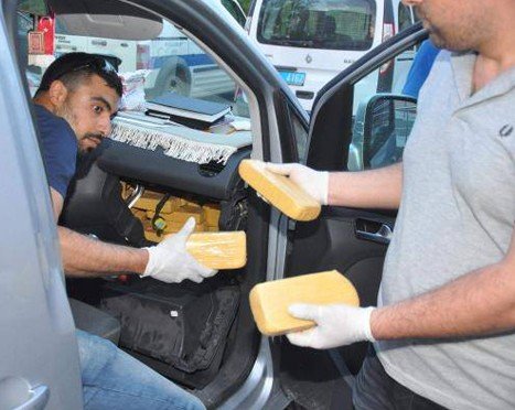 32 kilo eroin yakalandı
