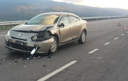 Rektör, Motosiklete çarptı 1 yaralı
