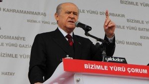 Bahçeli, Hükümete Çorumdan yüklendi