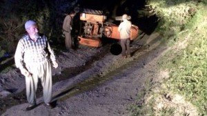 traktör dvrildi 1 ölü 2 yaralı