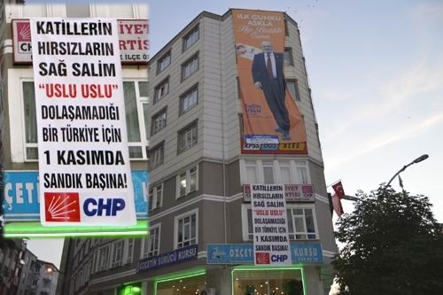 Çorum’daAfiş savaşı başladı