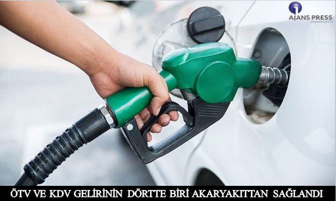 ÖTV VE KDV GELİRİNİN DÖRTTE BİRİ AKARYAKITTAN SAĞLANDI