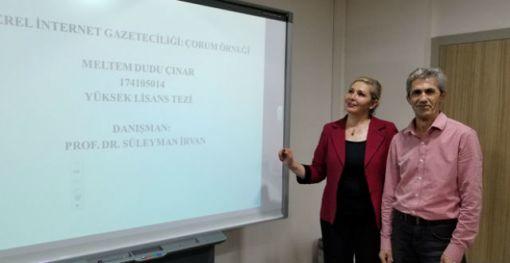 İnternet gazeteciliği Meltem’in tezi oldu