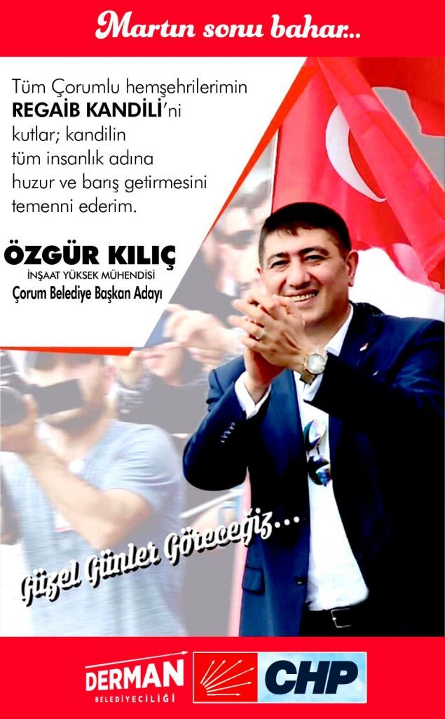 Regaip Kandiliniz Mübarek Olsun