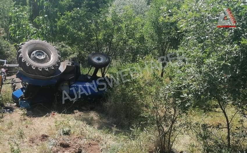 ASLANKÖY’DE TRAKTÖR TAKLA ATTI: 1 ÖLÜ, 2 YARALI