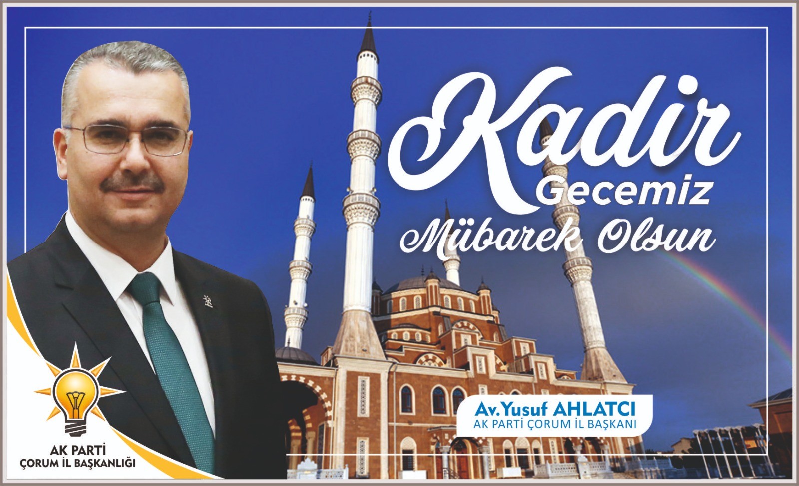 Ahlatcı, “KADİR GECENİZ MÜBAREK OLSUN”