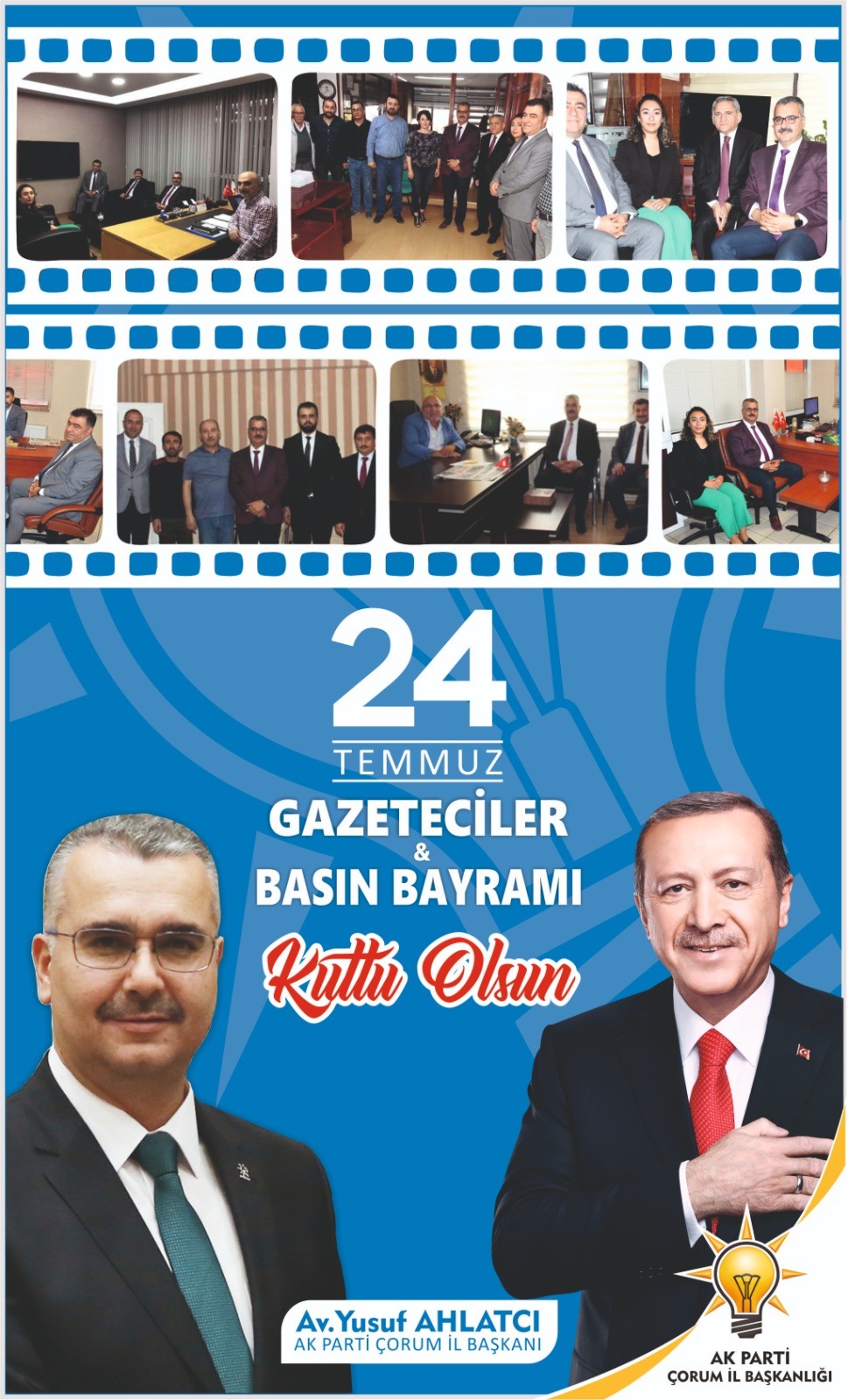 AHLATCI’NIN, KUTLAMA MESAJI