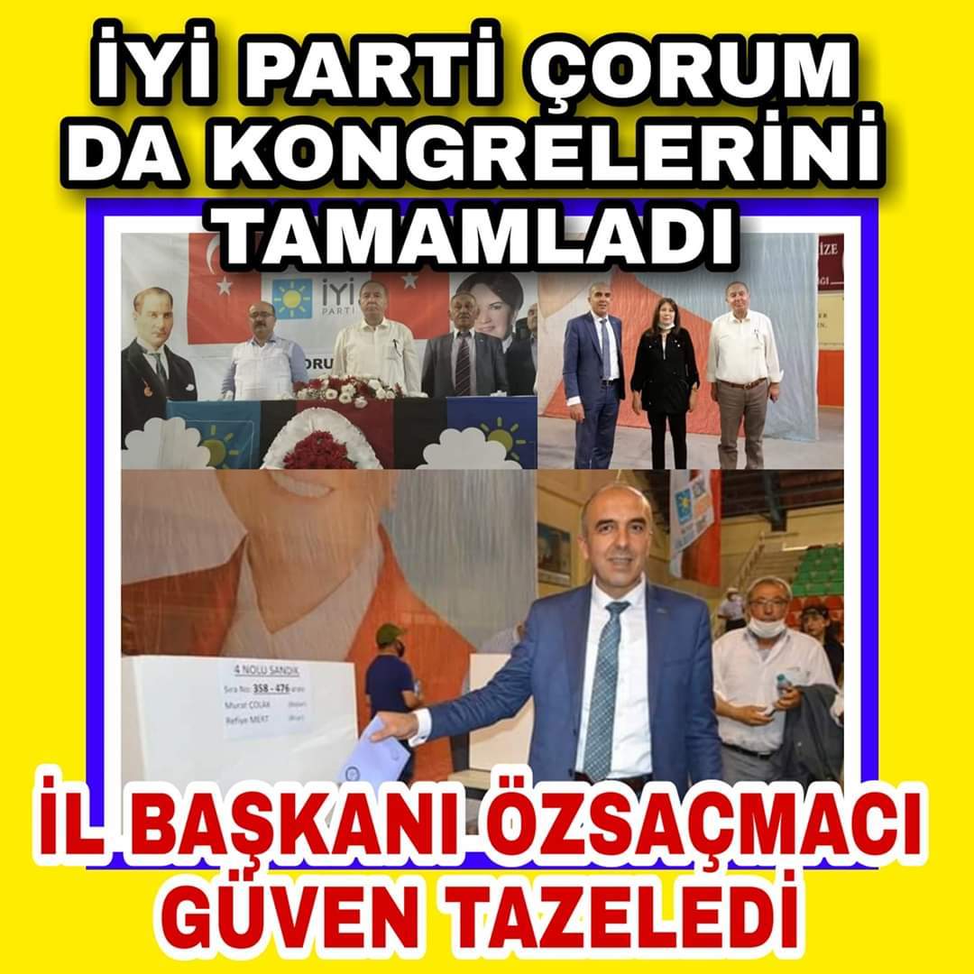İYİ PARTİ ÇORUM’DA ÖZSAÇMACI İLE DEVAM DEDİ