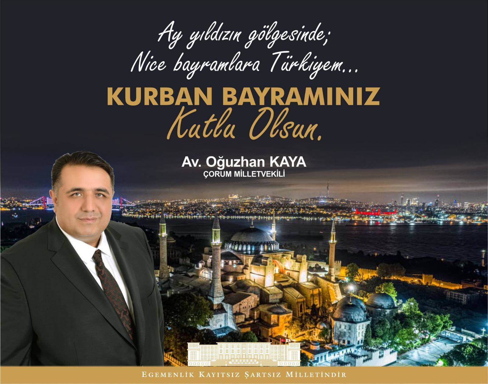 OĞUZHAN KAYA, “BAYRAMINIZ KUTLU OLSUN “