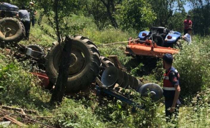TAKLA ATAN TRAKTÖRÜN SÜRÜCÜSÜ HAYATINI KAYBETTİ