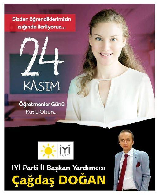 ÇAĞDAŞ DOĞAN,” 24 KASIM ÖĞRETMENLER GÜNÜNÜZ KUTLU OLSUN”