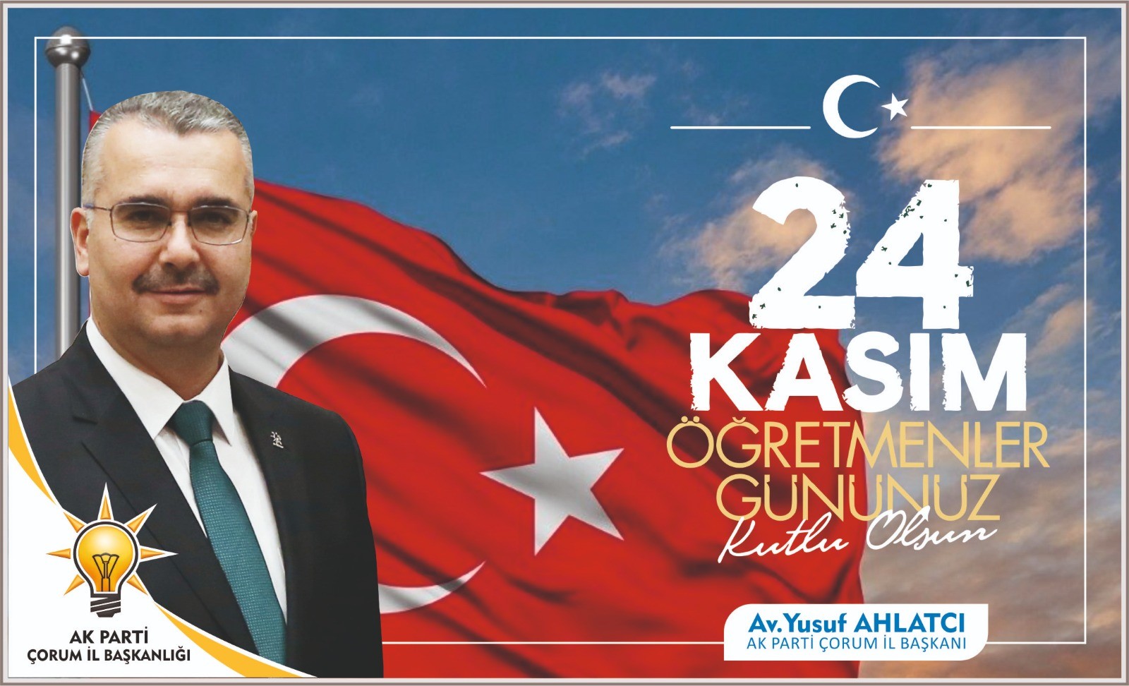 AHLATÇI, ” TÜM ÖĞRETMENLERİN GÜNÜ KUTLU OLSUN”