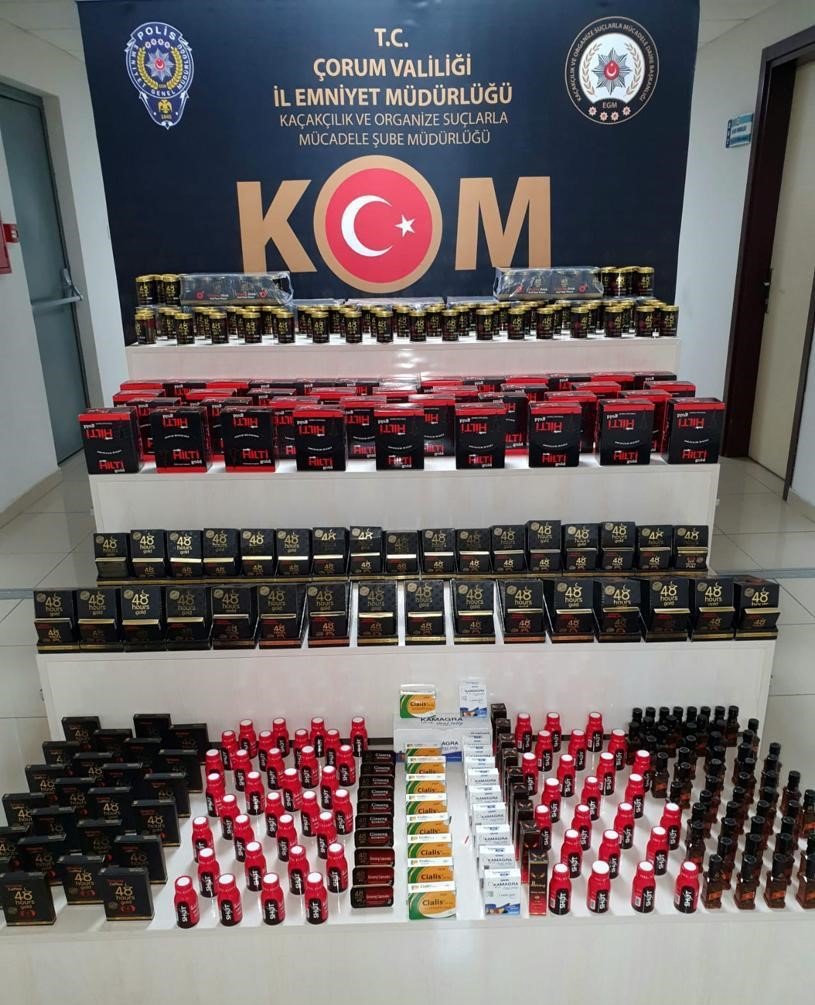 ÇORUM EMNİYETİ KAÇAKÇILARA GÖZ AÇTIRMIYOR