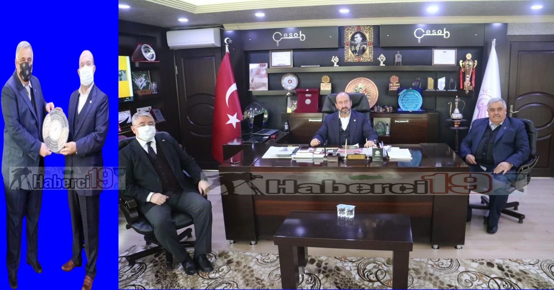 Gür, ÖNCE KOLTUĞU, SONRA PLAKETİ VERDİ!..