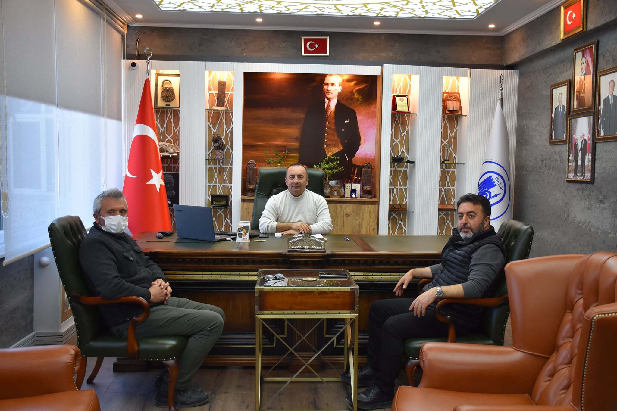 MUHTARLAR BAŞKANI ZİYARET ETTİ