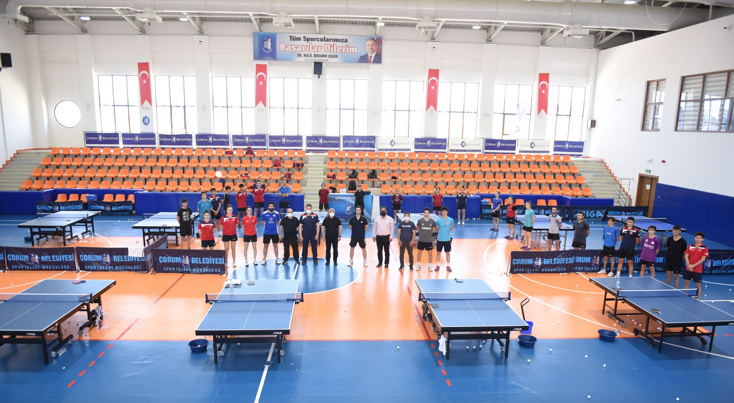 Masa Tenisi Milli takımları Çorum’da, Belediyenin ev sahipliğinde kamp yapıyor