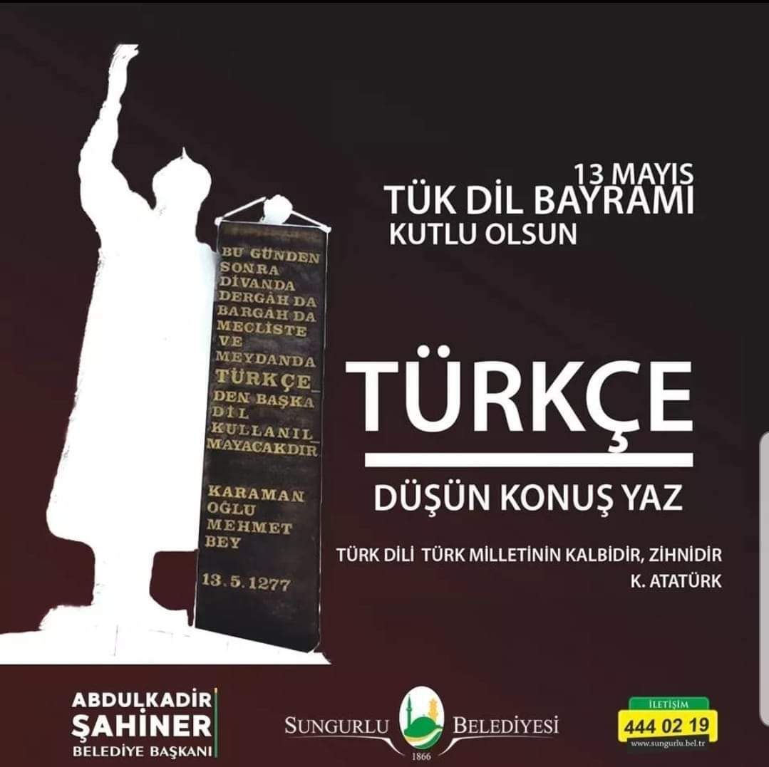DİL BAYRAMI KUTLU OLSUN