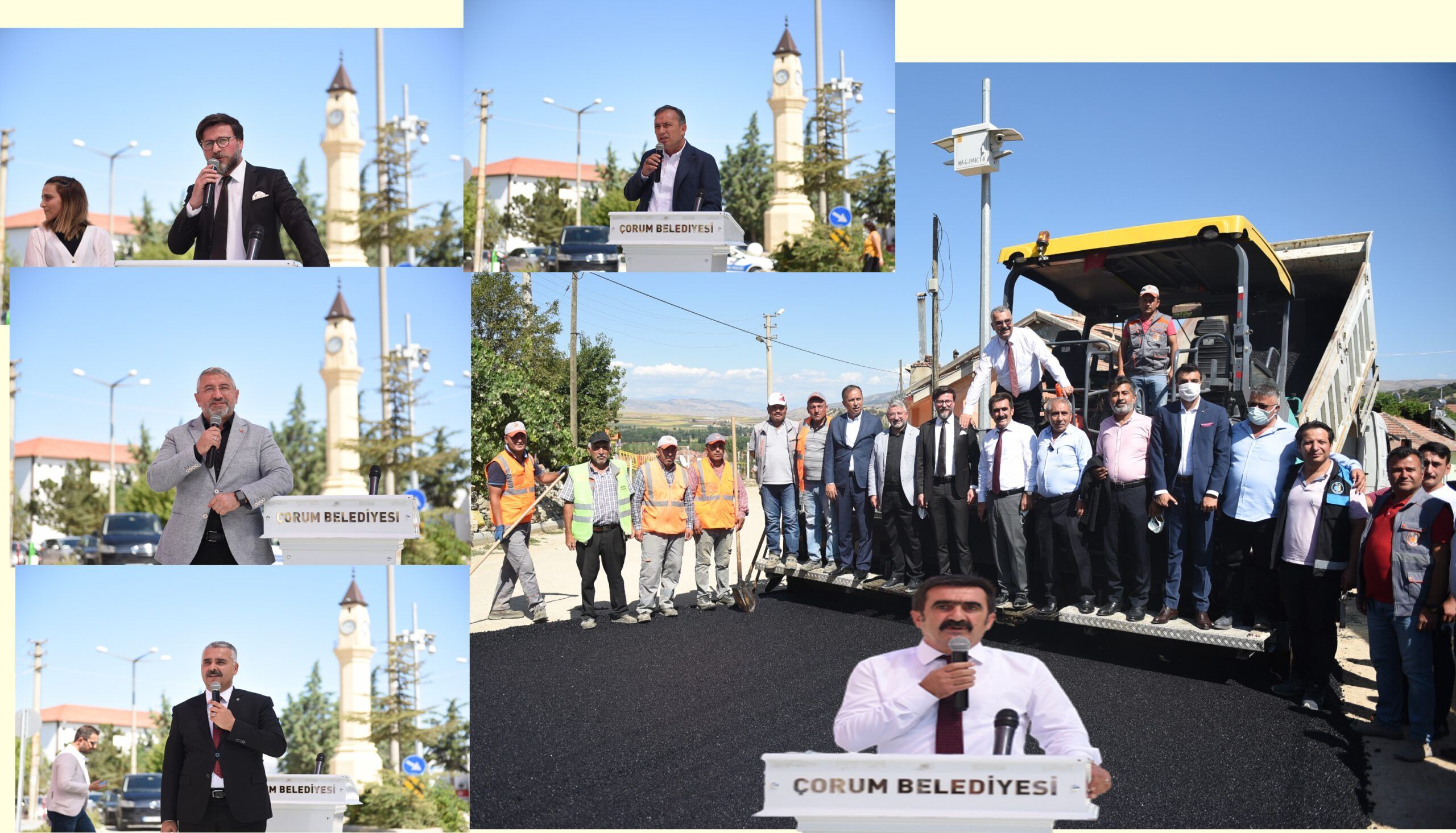 500 METRELİK ASFALT ATTILAR BEŞ AYRI KİŞİ SİYASET YAPTI!..Çorum Belediyesi’nden Mecitözü’ne asfalt