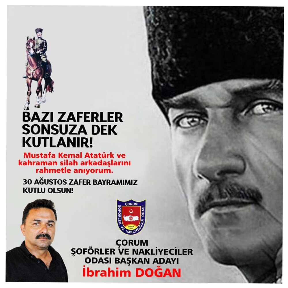 30 Ağustos Zafer Bayramı’mız kutlu olsun!