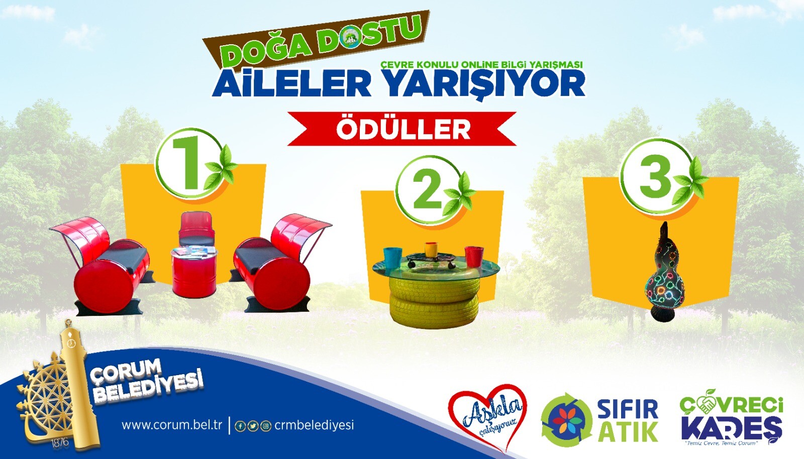 Çevre Konulu Online Bilgi Yarışması Ödül Töreni yapılacak