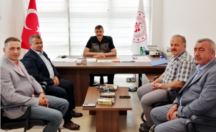Çorumlu esnaf temsilcilerinden Türkeli’ye geçmiş olsun ziyareti