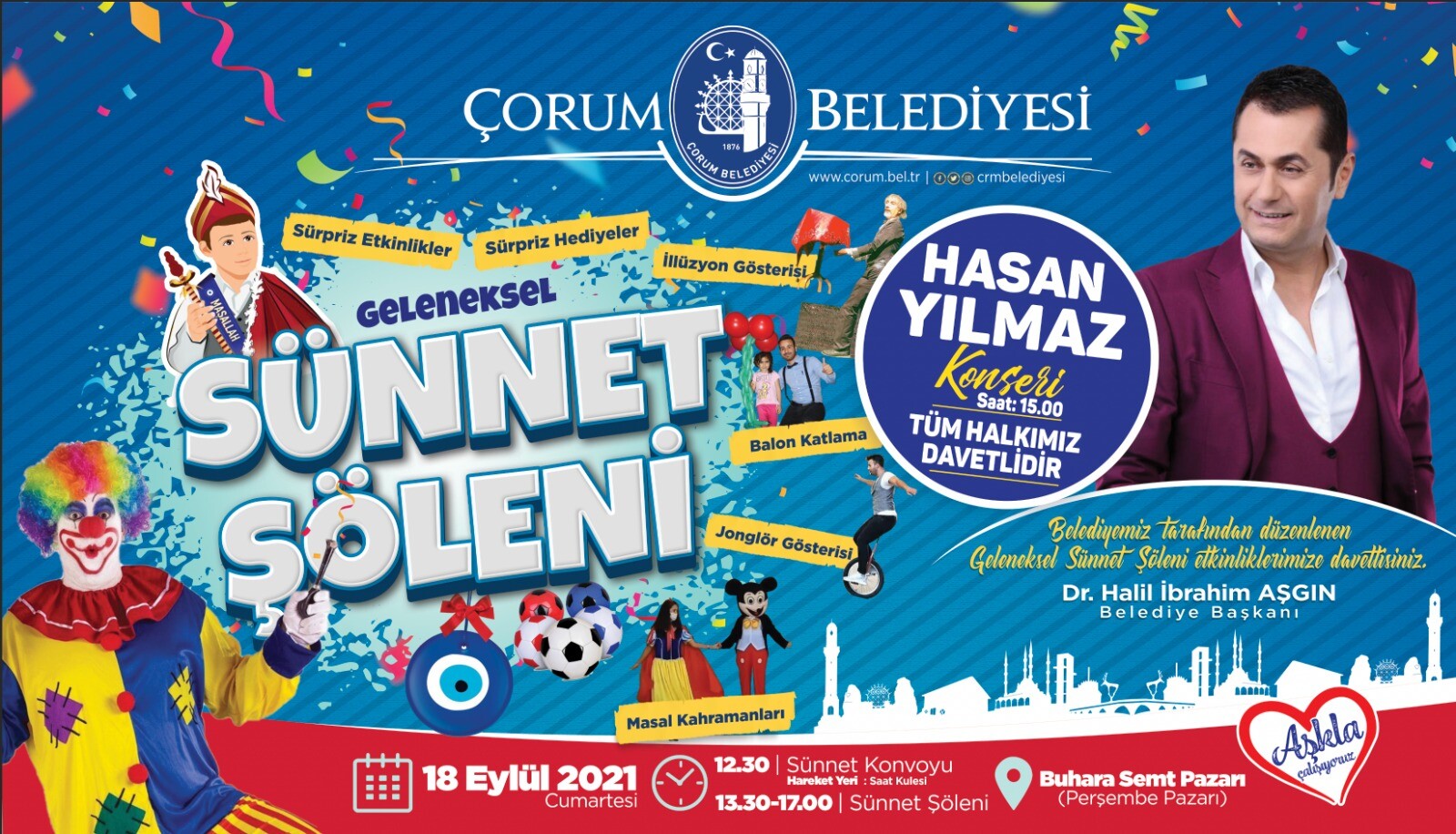 ŞÖLENDE ŞARKICI HASAN YILMAZ SAHNE ALACAK
