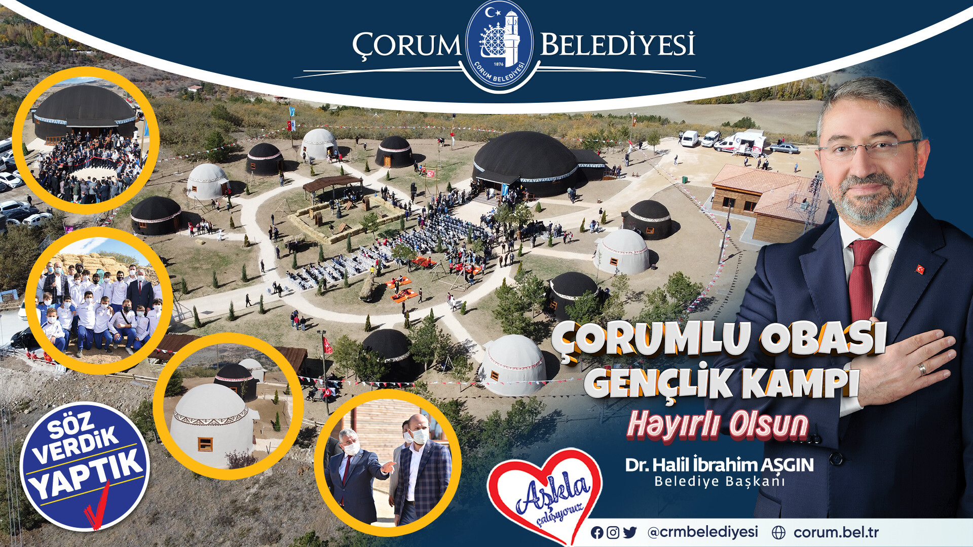 ÇORUMLU OBASI GENÇLİK KAMPI HAYIRLI OLSUN