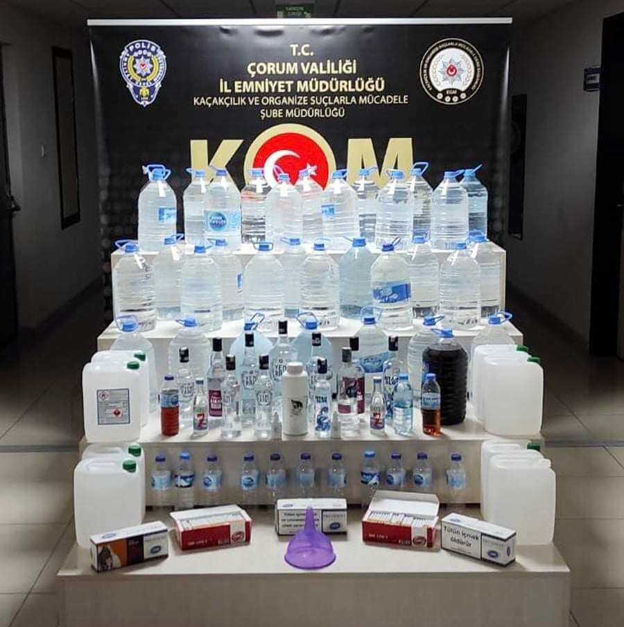 POLİSİN KAÇAK ALKOL OPERASYONU SÜRÜYOR