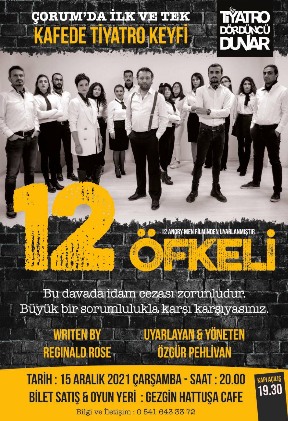 YENİ KONSEPT: “KAFEDE TİYATRO”