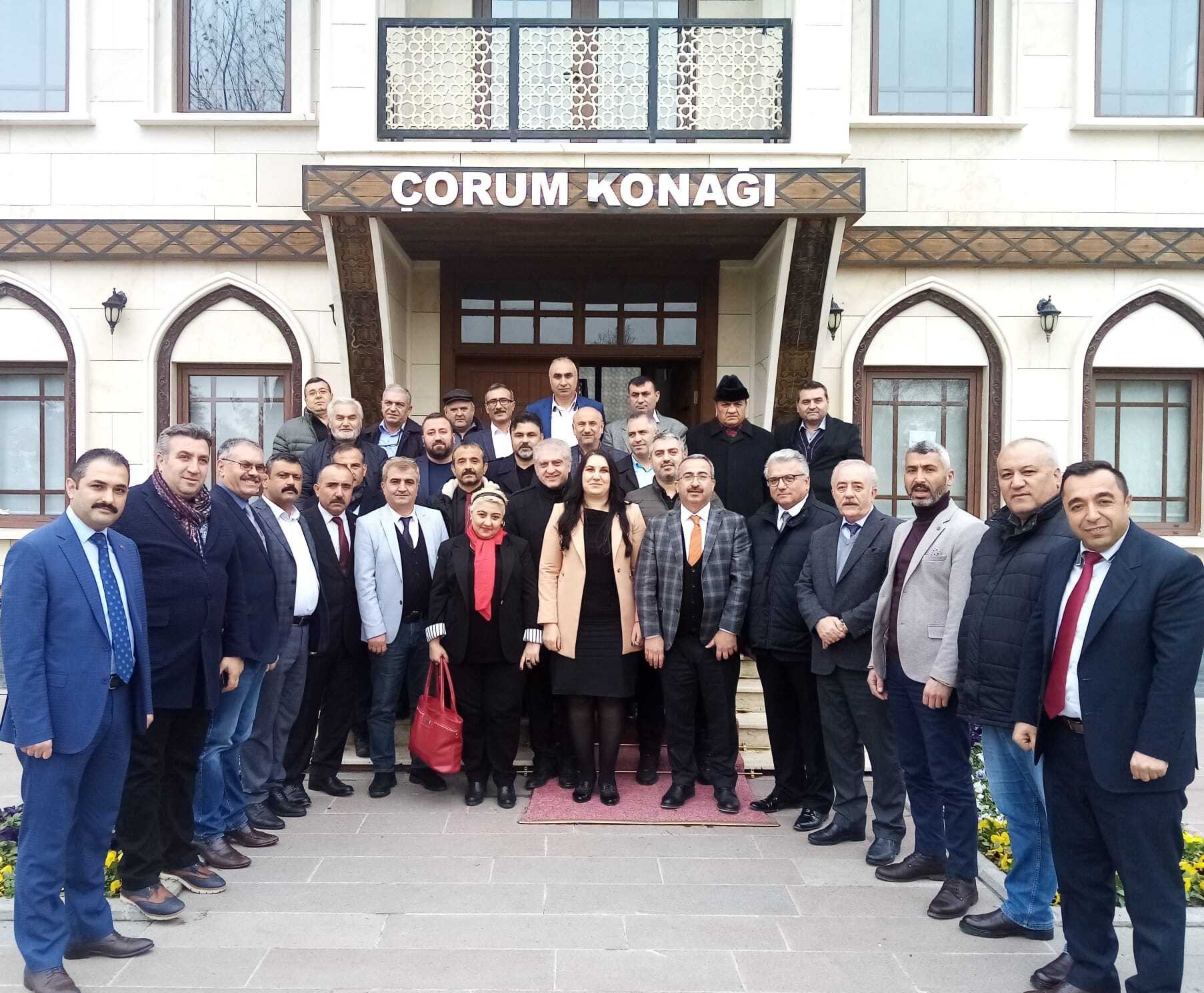 ÇORUM KONFEDARASYONU ÇALIŞMALARI DEVAM EDİYOR