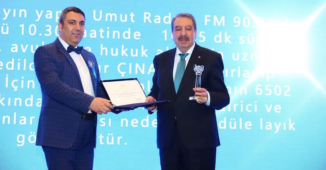 UMUT RADYO’YA ULUSAL DÜZEYDE BÜYÜK ÖDÜL