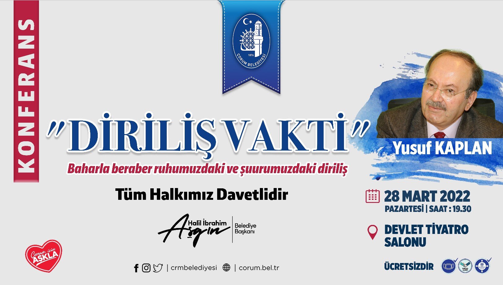 “Diriliş Vakti” Konferansı Bugün