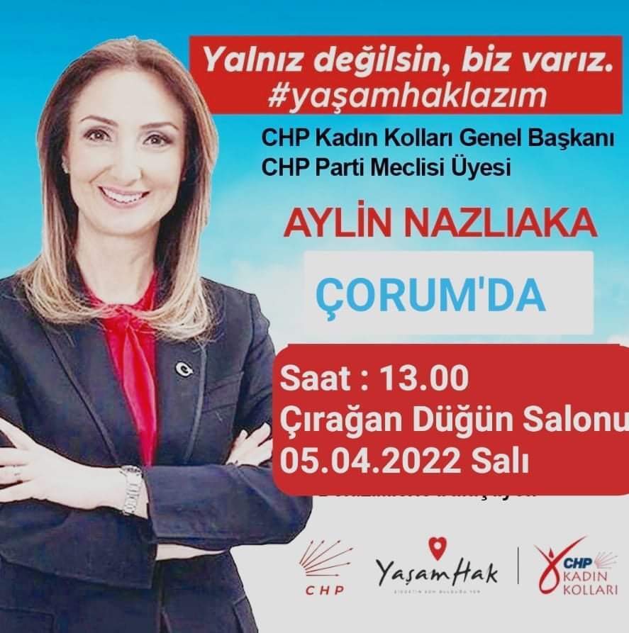 AYLİN NAZLIAKA ÇORUM’DA