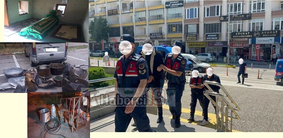 ÇORUM’DA TÜRBEYİ SOYAN 2 KİŞİ TUTUKLANDI
