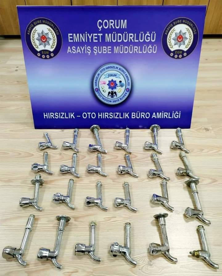 CAMİLERİN MUSLUKLARINI ÇALAN ZANLI TUTUKLANDI