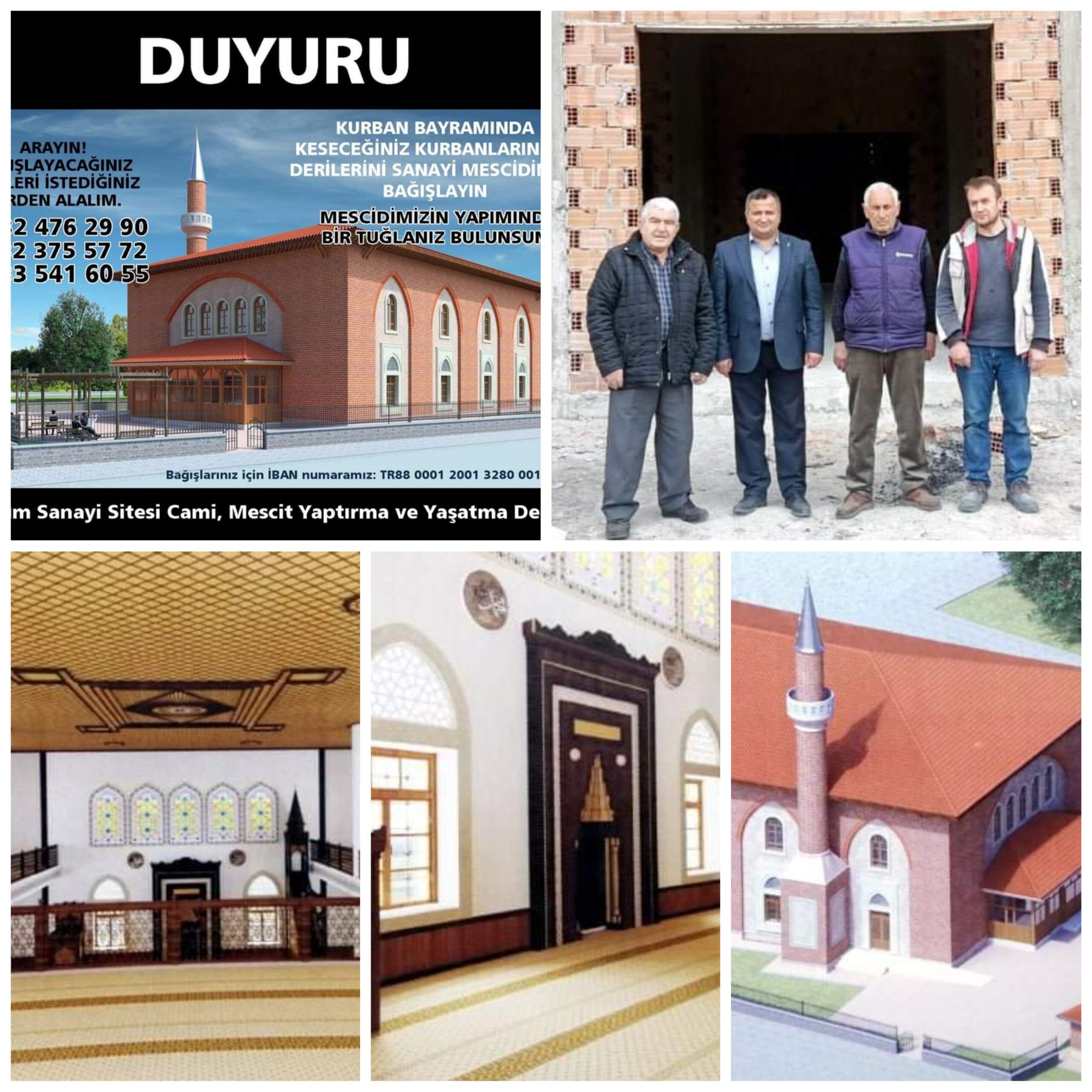 SANAYİ MESCİDİ İÇİN KURBAN DERİSİ ÇAĞRISI