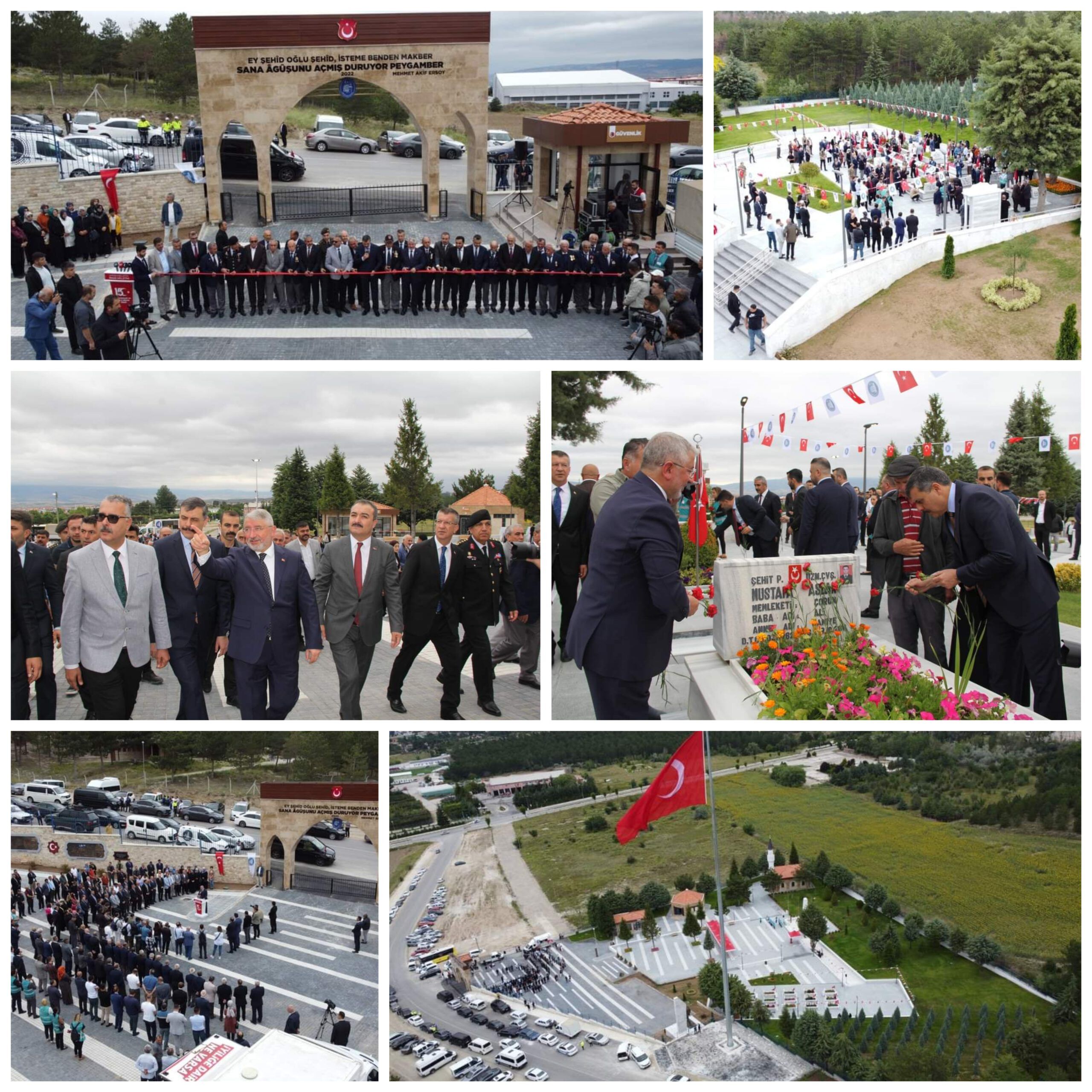 YENİLENEN ÇORUM ŞEHİTLİĞİ DUALARLA ZİYARETE AÇILDI