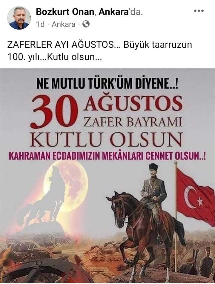 ZAFER BAYRAMINIZ KUTLU OLSUN