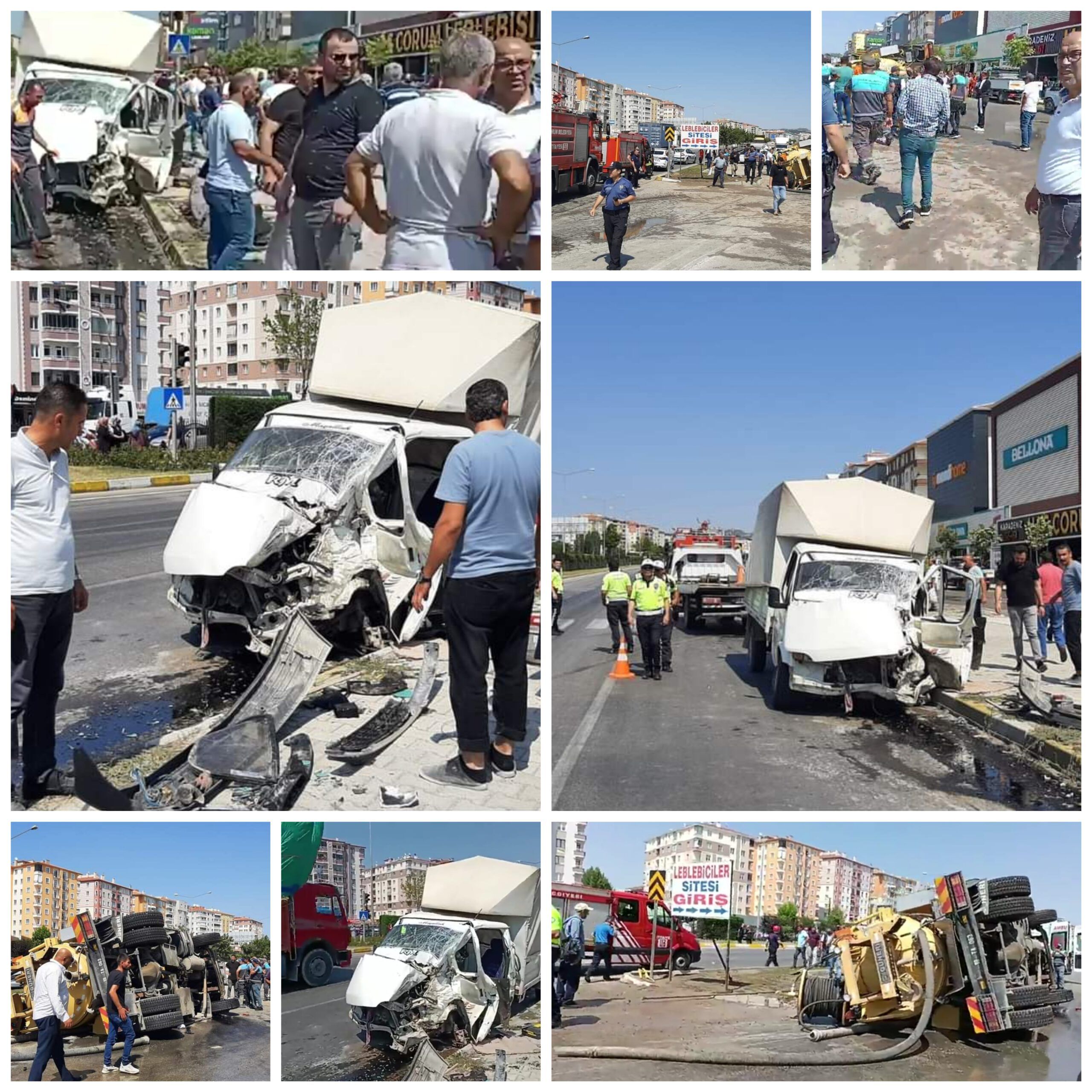 YİNE AYNI YER YİNE KAZA: 5 YARALI
