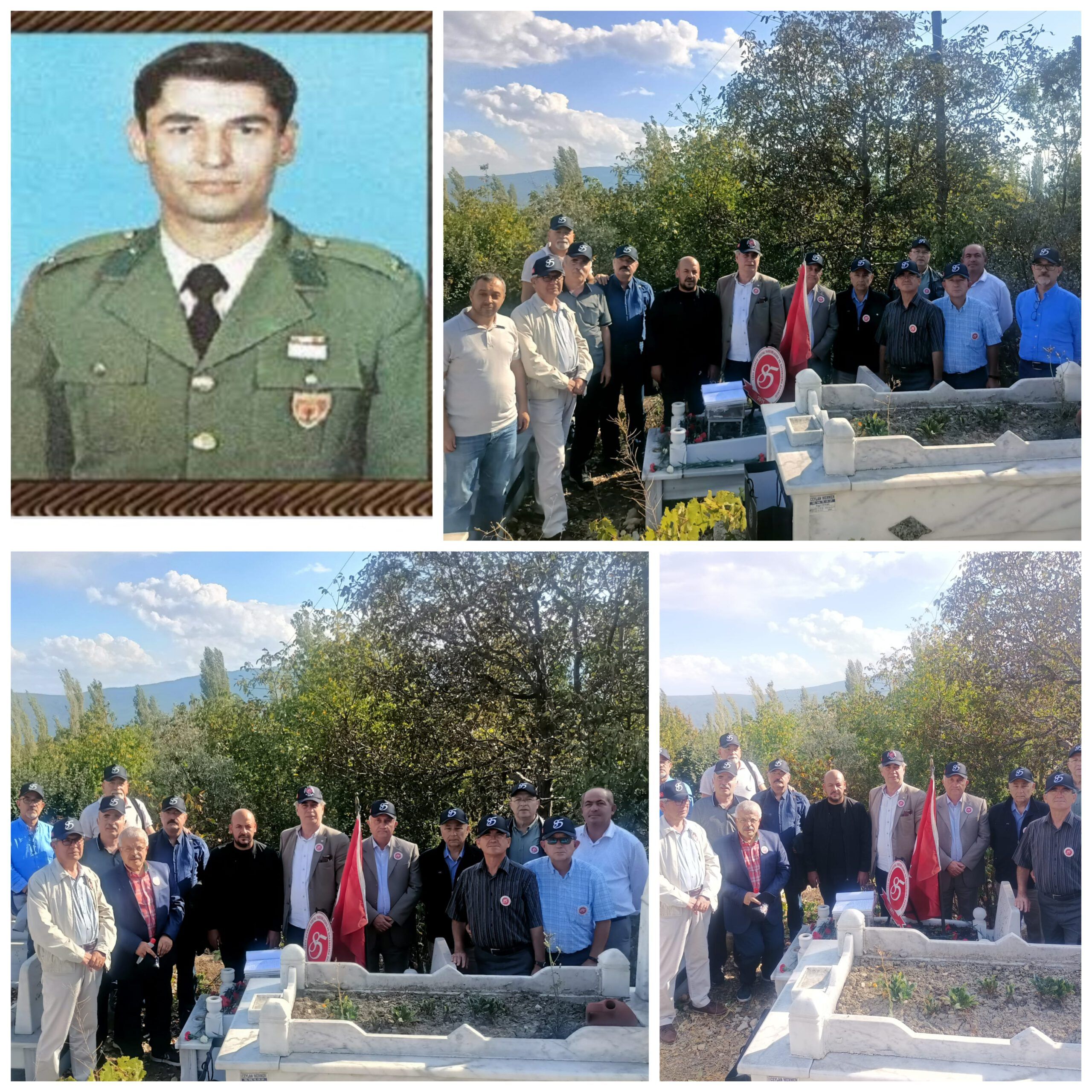 ŞEHİDİMİZ DEVRELERİ TARAFINDAN MEZARI BAŞINDA ANILDI