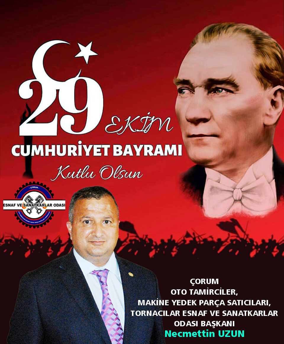 29 Ekim Cumhuriyet Bayramı kutlu olsun