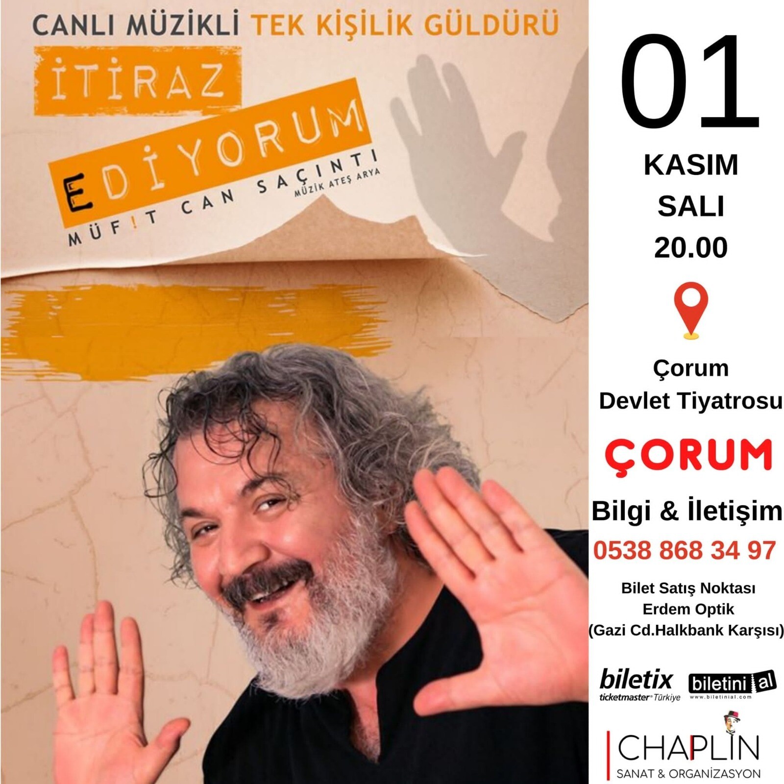 MANDIRA FİLOZOFU ÇORUMLU SANATSEVERLERLE BULUŞUYOR