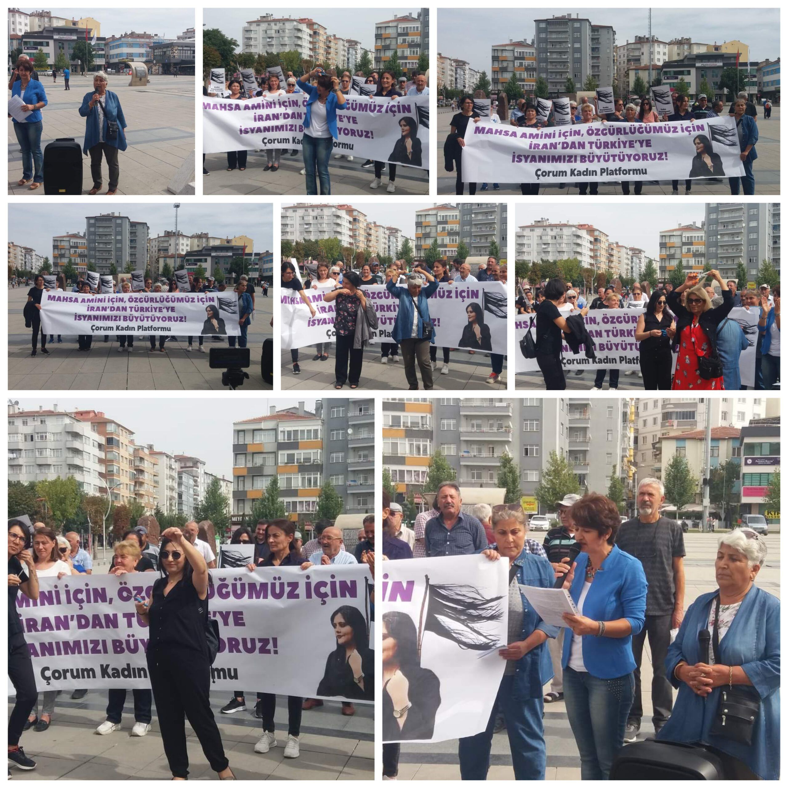 İRANLI KADINLARA DESTEK İÇİN SAÇLARINI KESTİLER