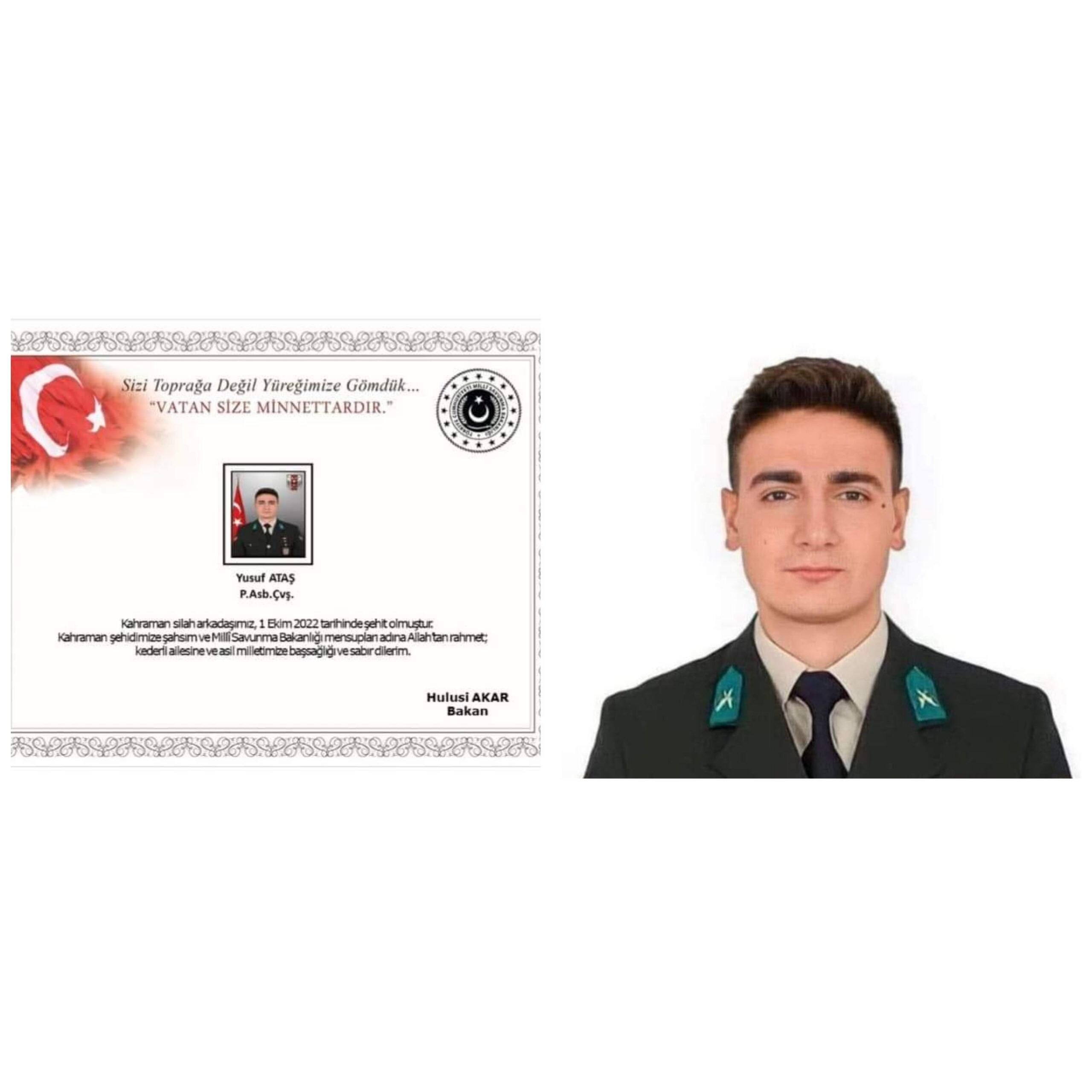 YİNE ŞEHİDİMİZ VAR