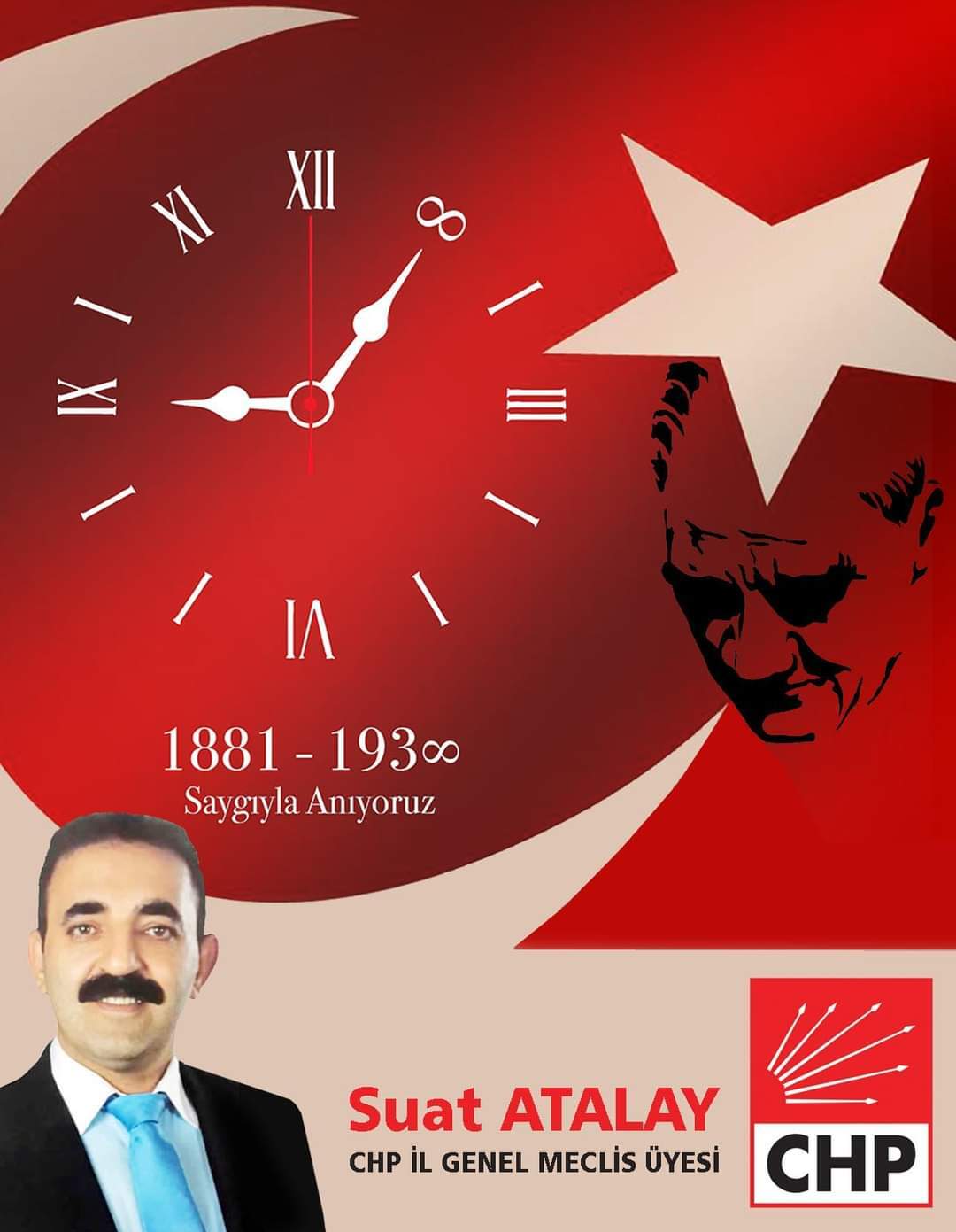 “Benim naçiz vücudum elbet bir gün toprak olacaktır. Fakat Türkiye Cumhuriyeti ilelebet payidar kalacaktır.”