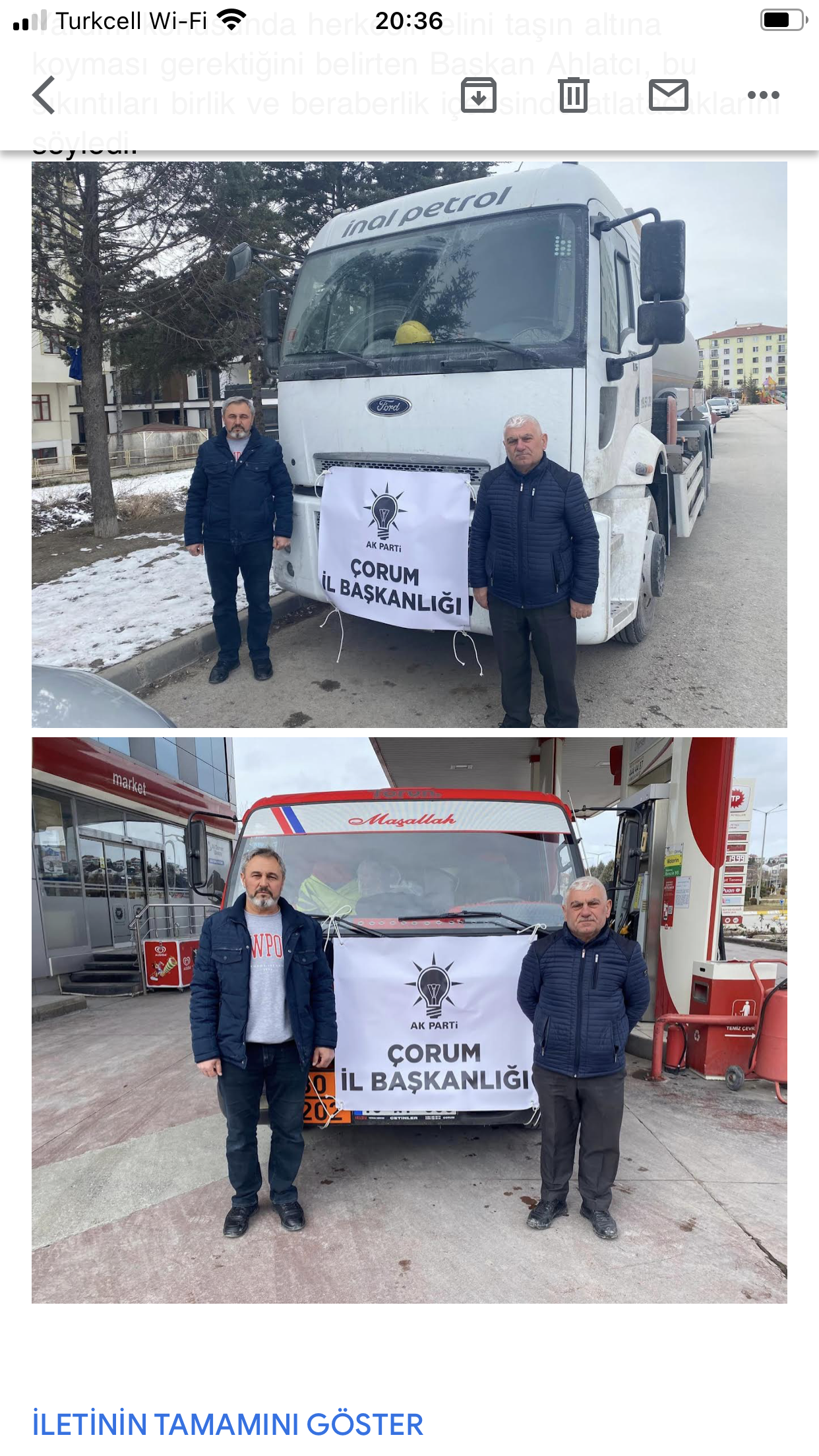 Ahlatcı Aradı, Mazot Tankerleri Yola Çıktı
