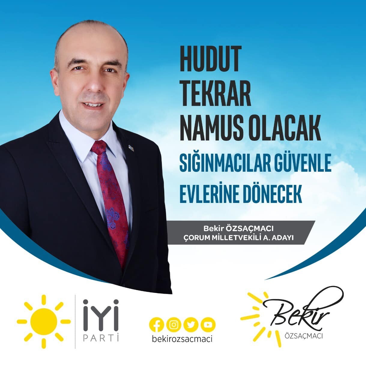 “Hudut tekrar namus olacak. Sığınmacılar güvenle evlerine dönecek.”